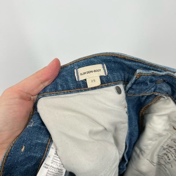 Madewell Slim Demi-Boot Jeans in Enright Wash High Rise - Picture 8 of 10